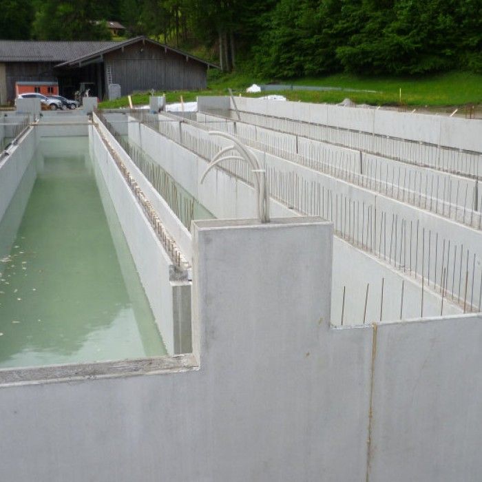 Neubau eines Milchviehstalles in Brannenburg - Güllekeller