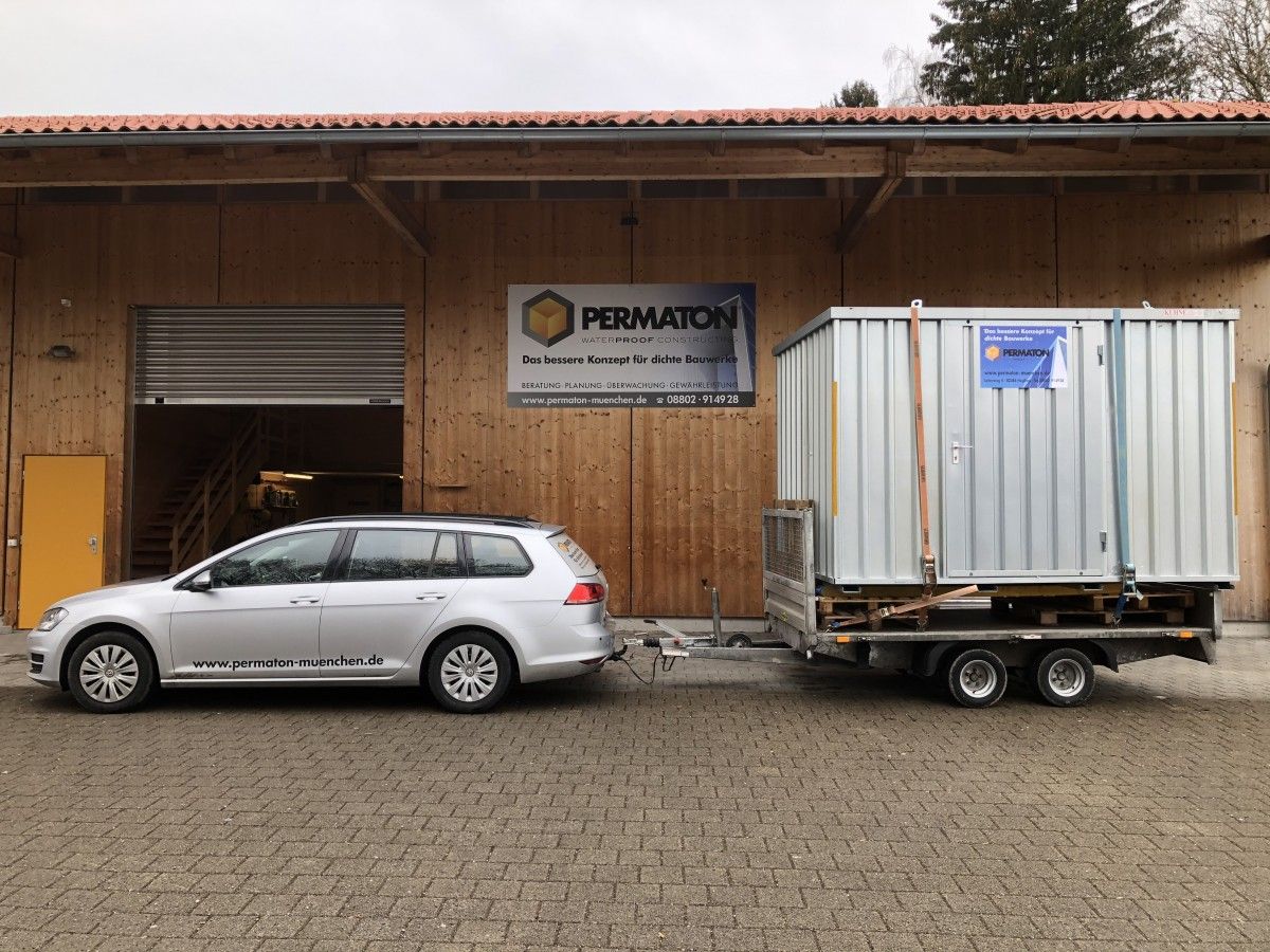 Materialcontainer bei PERMATON Oberland